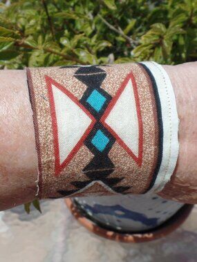 Hand Crafted Wrist Swag Bracelet AZTEC Print